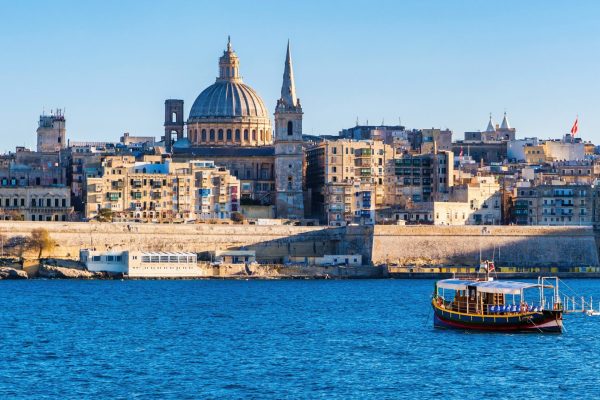 Valletta,Malta,City,Skyline,,Colorful,House,Balcony,Malta,Valletta,City